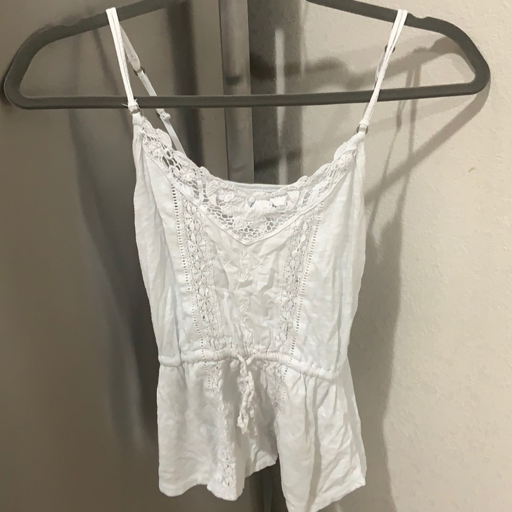 Abercrombie white beach top